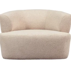 WOOOD Boris Fauteuil - Polyester - Warm Zand - 70x103x80