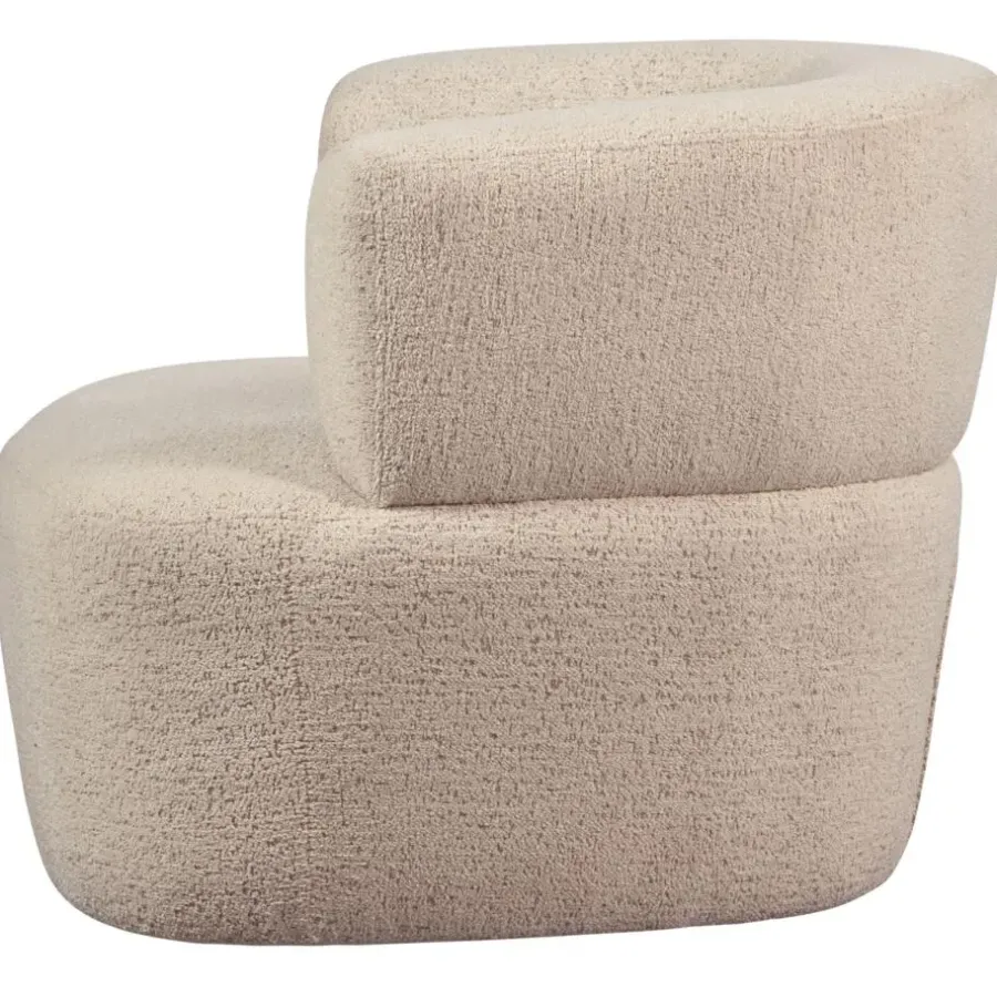 WOOOD Boris Fauteuil - Polyester - Warm Zand - 70x103x80