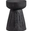 WOOOD Borre Kruk - Hout - Zwart - 40x28x28
