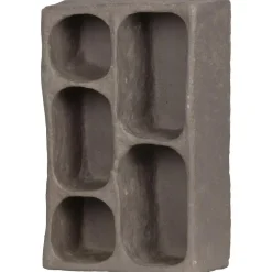 Wandrekken-WOOOD Clay Wandkastje - Papier Mache - Grijs - 70x45x23
