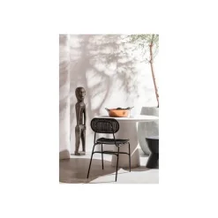 Ronde Eettafels-WOOOD Damon Ronde Eettafel - Betonlook - Wit - 76x100x10