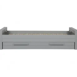 1-Persoons Bedden-WOOOD Dennis Bed Excl Lade - Grenen - Betongrijs - 53x219x95