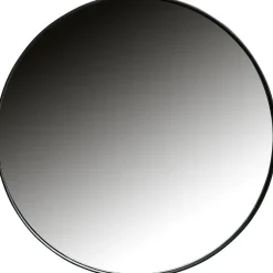 Spiegels-WOOOD Doutzen Spiegel - Metaal - Zwart - 80x80x5