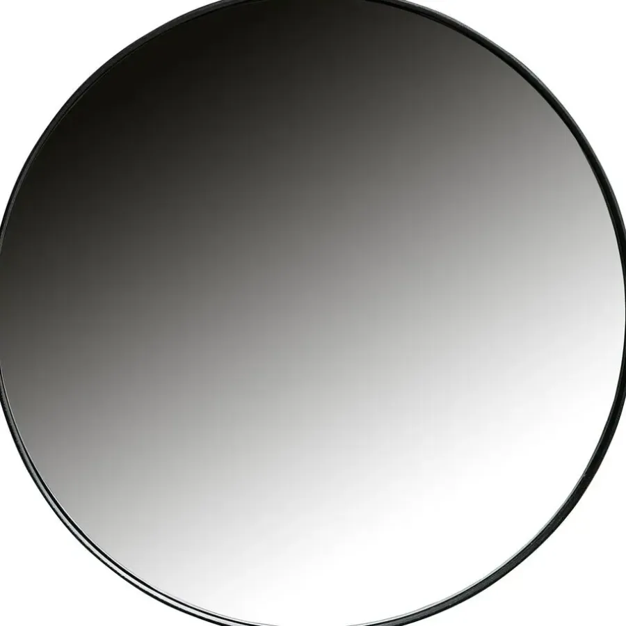 Spiegels-WOOOD Doutzen Spiegel - Metaal - Zwart - 80x80x5
