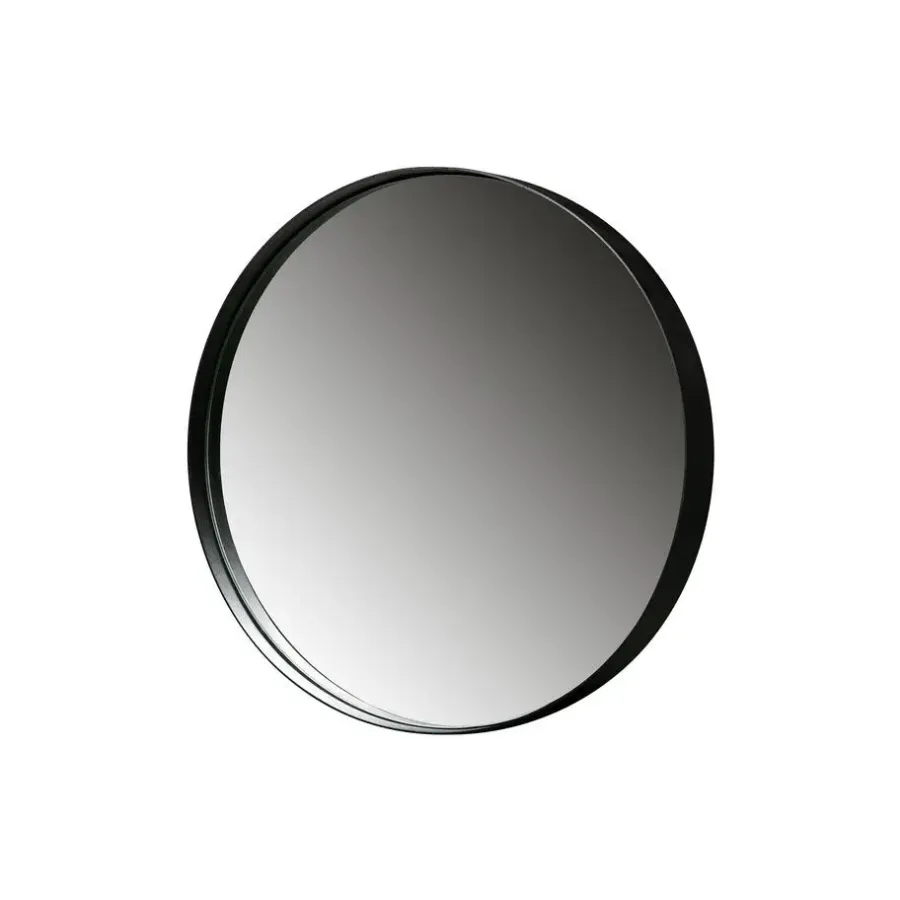 Spiegels-WOOOD Doutzen Spiegel - Metaal - Zwart - 80x80x5