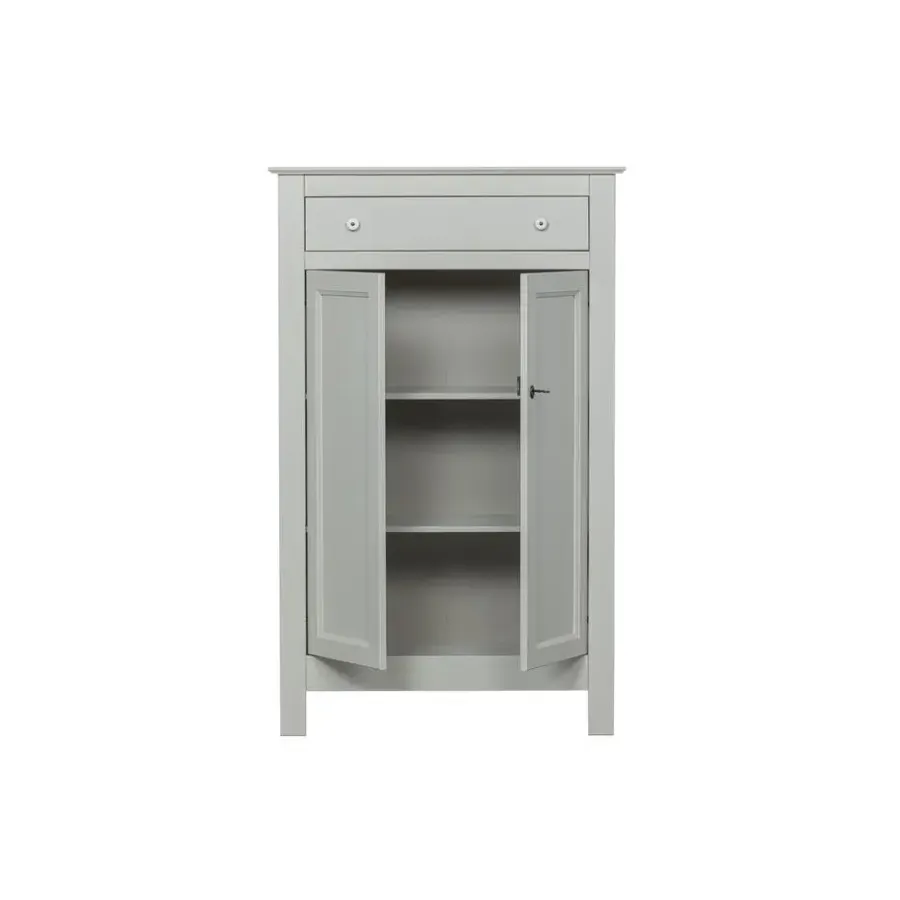 Wandkasten-WOOOD Eva Meidenkast - Grenen - Mist - 150x93x40