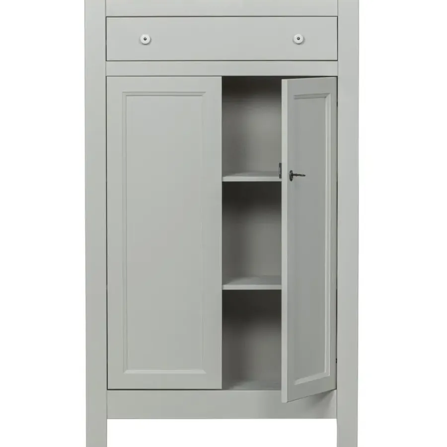 Wandkasten-WOOOD Eva Meidenkast - Grenen - Mist - 150x93x40