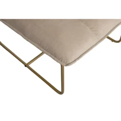 Fauteuils-WOOOD Fie Fauteuil - Ribstof - Zand - 77x64x71