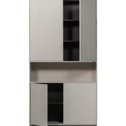 Wandkasten-WOOOD Finca Opbergkast - Grenenhout - Mist - 210x110x40