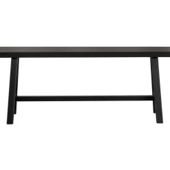 WOOOD Imme Bankje - Grenen - Zwart - 45x110x35