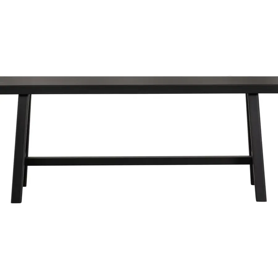 WOOOD Imme Bankje - Grenen - Zwart - 45x110x35