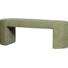 Bankjes-WOOOD Jacob Bankje - Chenille - Olive Green - 46x130x46