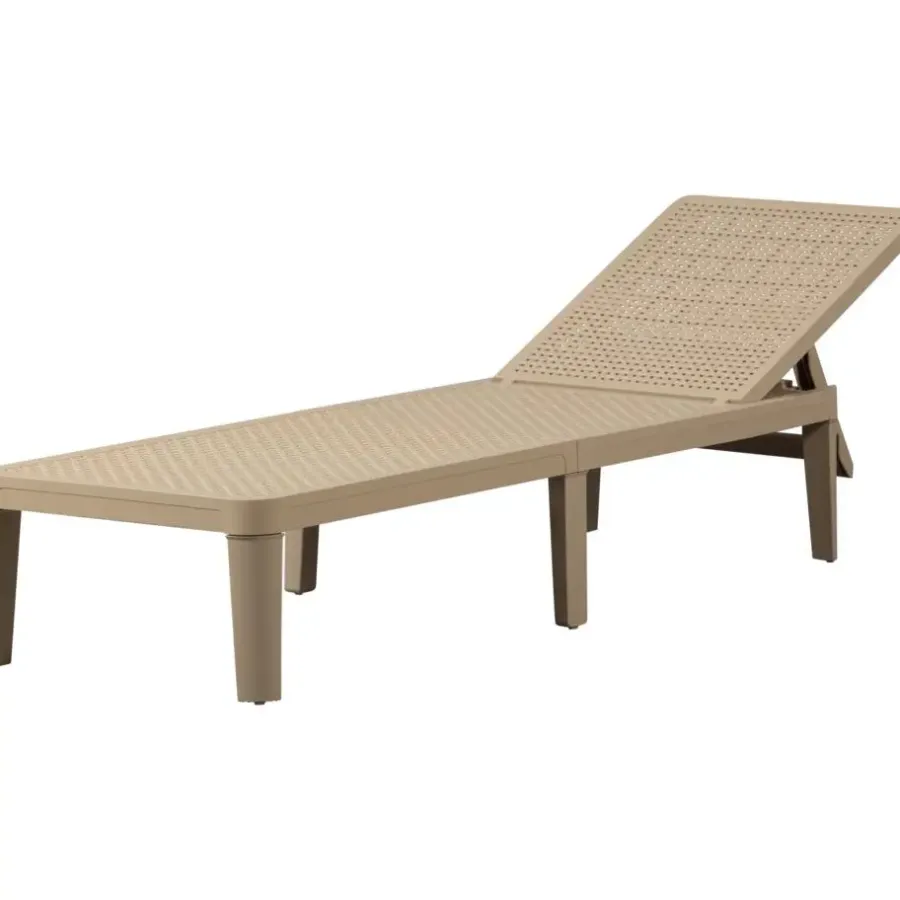 Ligbedden-WOOOD Jinte Ligbed Tuin - Kunststof - Zand - 29x55x191
