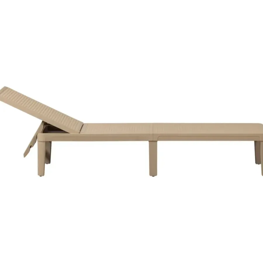 Ligbedden-WOOOD Jinte Ligbed Tuin - Kunststof - Zand - 29x55x191