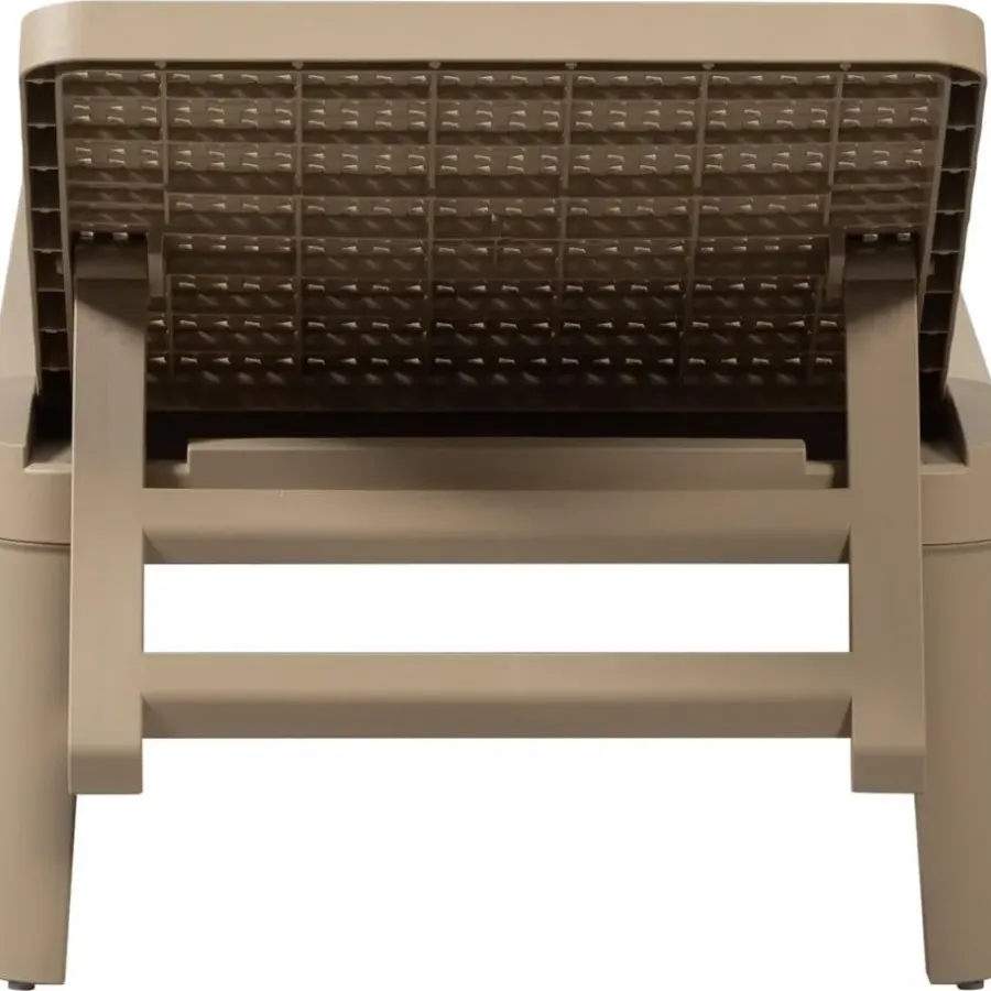 Ligbedden-WOOOD Jinte Ligbed Tuin - Kunststof - Zand - 29x55x191