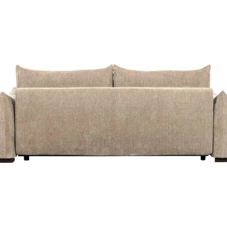 WOOOD Jonne 3-Zits Slaapbank - Chennile - Naturel - 92x233x105