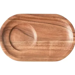 WOOOD Josje Serveer Plateaus - Acacia Hout - Naturel - Set van 8