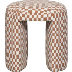 Krukjes-WOOOD krukje Charlie - Polyester - Ruitjes - Oranje