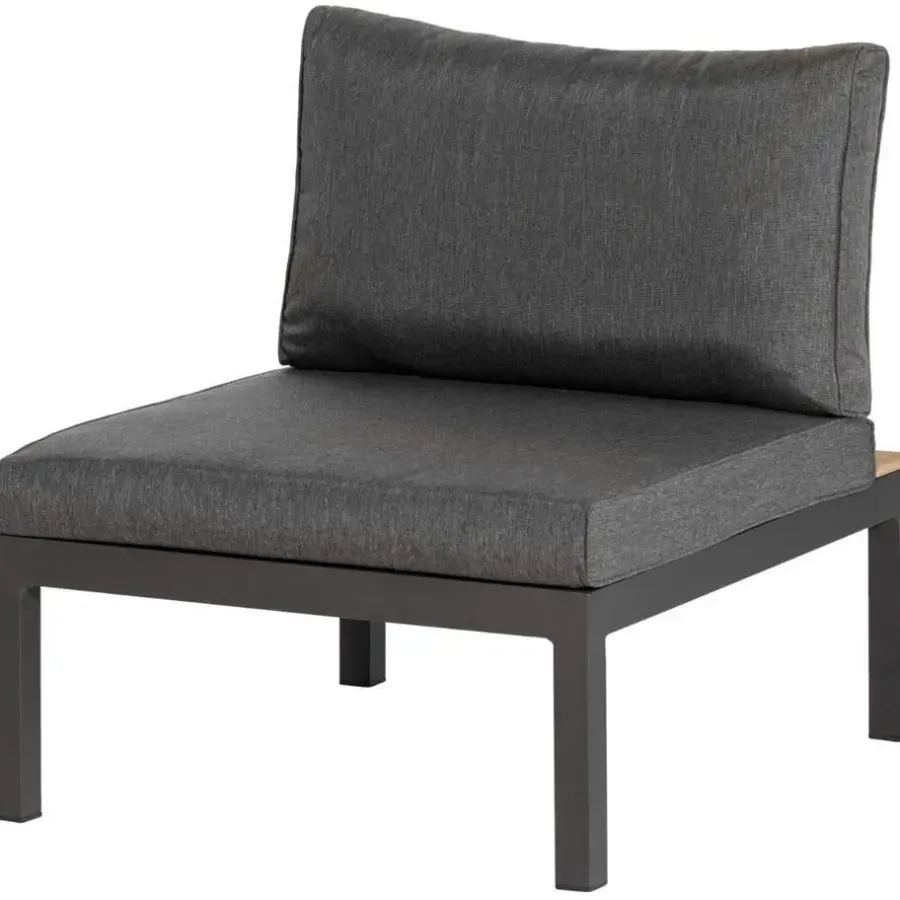 WOOOD La Vida Tussenelement Tuin Loungeset - Teak - Antraciet