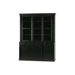 Buffetkasten-WOOOD Lagos Buffetkast - Grenen - Zwart - 214x166x48