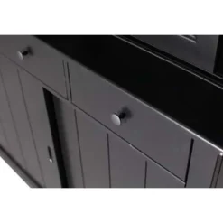 Buffetkasten-WOOOD Lagos Buffetkast - Grenen - Zwart - 214x166x48