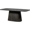 Rechthoekige Eettafels-WOOOD Leah Eettafel - MDF - Donkerbruin - 76x200x105