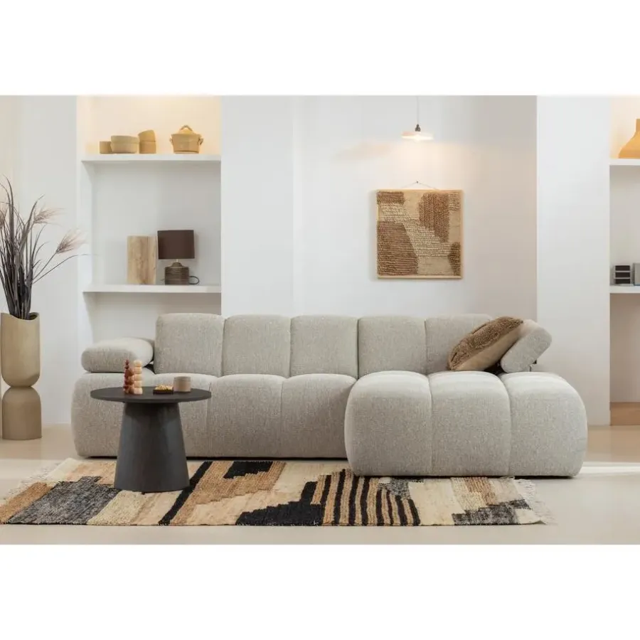 BePureHome WOOOD Liberal Vloerkleed - Jute/Katoen - Melange - 1x170x240