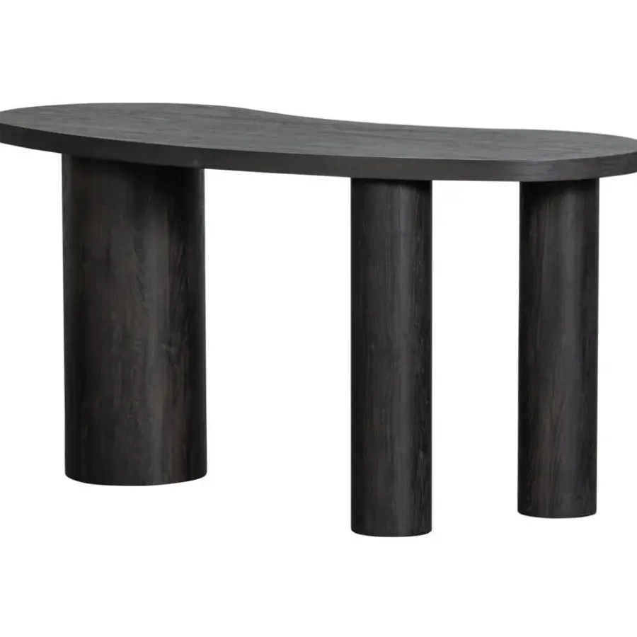 Bureaus-WOOOD Maan Organisch Sidetable/Bureau - MDF - Bruin - 75x150x70cm