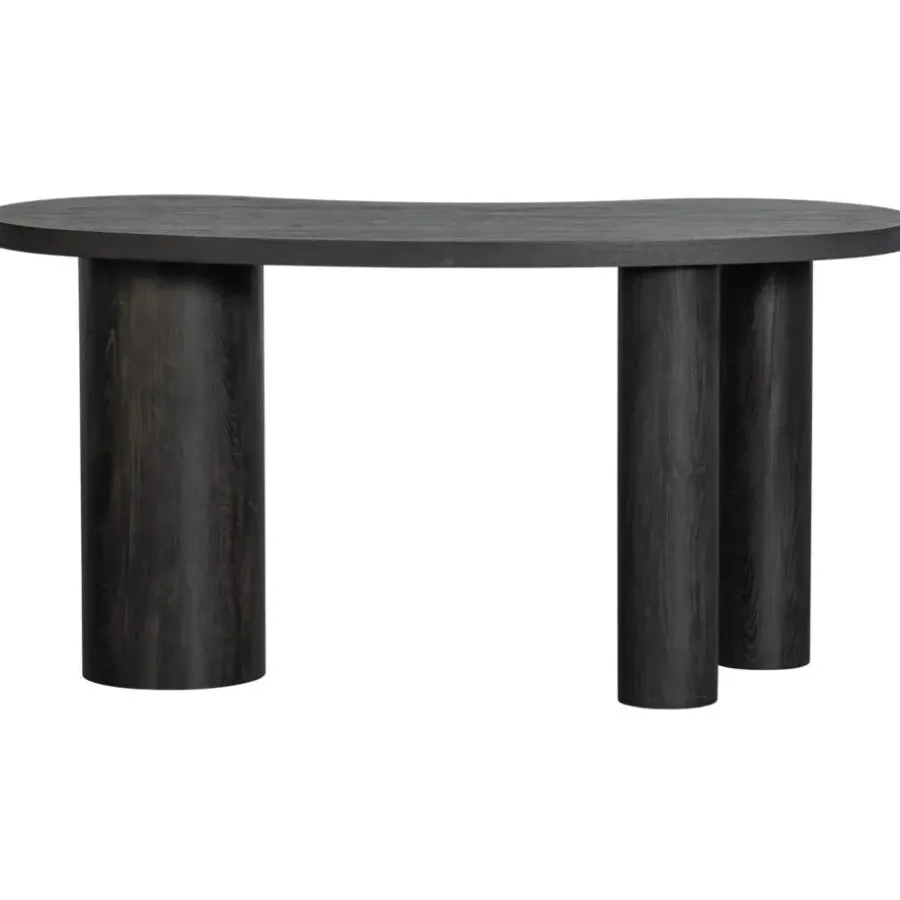 Bureaus-WOOOD Maan Organisch Sidetable/Bureau - MDF - Bruin - 75x150x70cm