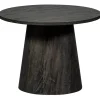 Salontafels-WOOOD Maan Salontafel - MDF - Donkerbruin - 45x60x60