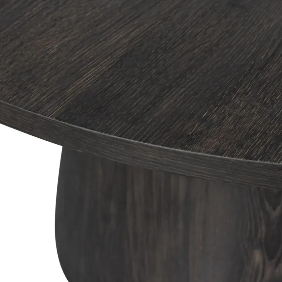 Salontafels-WOOOD Maan Salontafel - MDF - Donkerbruin - 45x60x60