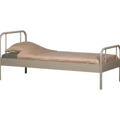 WOOOD Mata 1-Persoonsbed - Metaal - Zand - 90x208x95