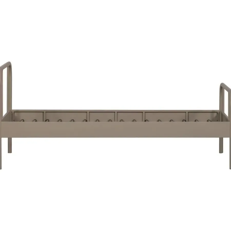 WOOOD Mata 1-Persoonsbed - Metaal - Zand - 90x208x95