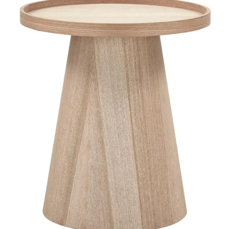 Bijzettafels-WOOOD Maud Bijzettafel - Hout - Naturel - 50x45x45