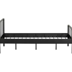 1-Persoons Bedden-WOOOD Mees Twijfelaar - Metaal - Zwart - 90X208X125