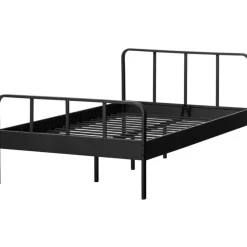 1-Persoons Bedden-WOOOD Mees Twijfelaar - Metaal - Zwart - 90X208X125