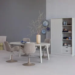 WOOOD Mila Schuifdeurkast - Grenen - Dust - 200x120x42
