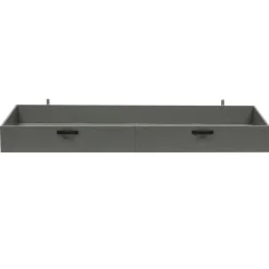 1-Persoons Bedden-WOOOD Morris Bed Incl. Bedlade/Lattenrol - Grenen - Leem - 90x200