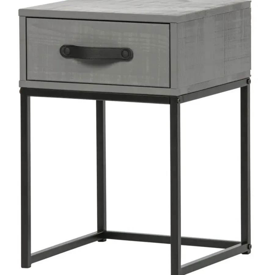 WOOOD Morris Nachtkast - Grenen - Leem - 52x35x35