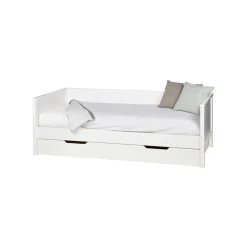 WOOOD Nikki Bedbank Excl Lade - Grenen - Wit - 100x73x208