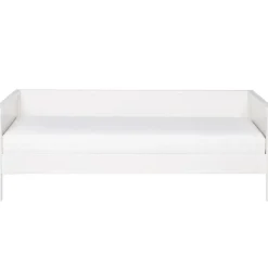 1-Persoons Bedden-WOOOD Nikki Bedbank Incl Bedlade/Lattenrol - Grenen - Wit - 73x208x100