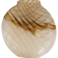 Vazen-WOOOD Norbert Vaas - Handgevormd - Glas - Bruin - 26x25x8