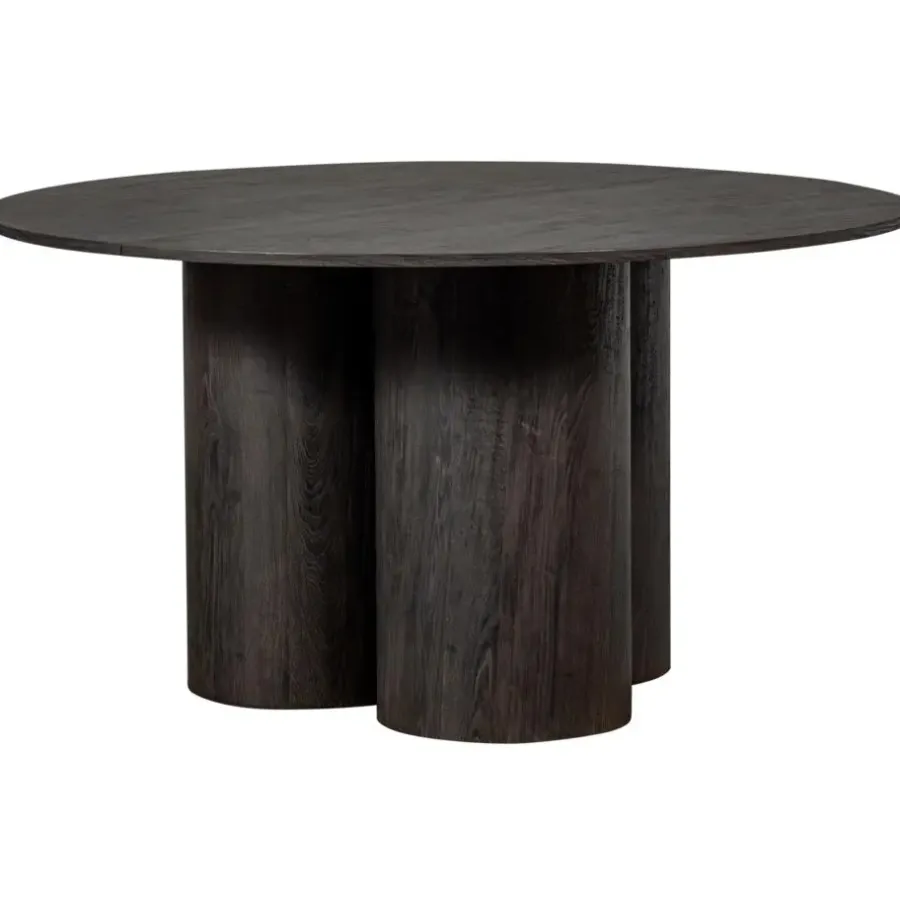 Ronde Eettafels-WOOOD Oona Eettafel - MDF - Donkerbruin - 75x140x140