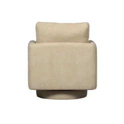 WOOOD Oscar Draaifauteuil - Chenille - Naturel - 64x78x79