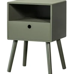 Nachtkastjes|Nachtkastjes-WOOOD Ozzy Nachtkastje Hout Warm Groen 53x36x30