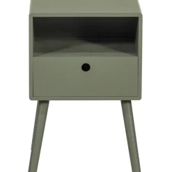 Nachtkastjes|Nachtkastjes-WOOOD Ozzy Nachtkastje Hout Warm Groen 53x36x30