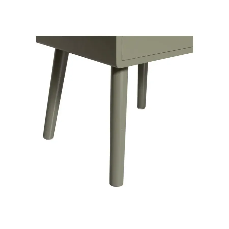 Nachtkastjes|Nachtkastjes-WOOOD Ozzy Nachtkastje Hout Warm Groen 53x36x30