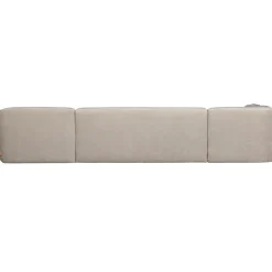 2-Zits Banken-WOOOD Polly Bank Links- Polyester - Zand - 71x353x150/245