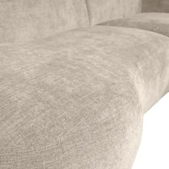 3,5 En 4-Zits Banken-WOOOD Polly Chaise Longue - Polyester - Zand - 71x258x105/150