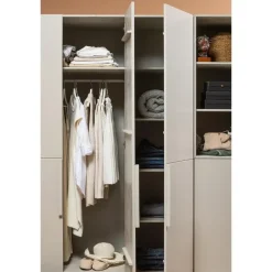WOOOD Pure 3-deurs Hang/Legkast Splitdeur - Grenen - Dust - 215x142x60